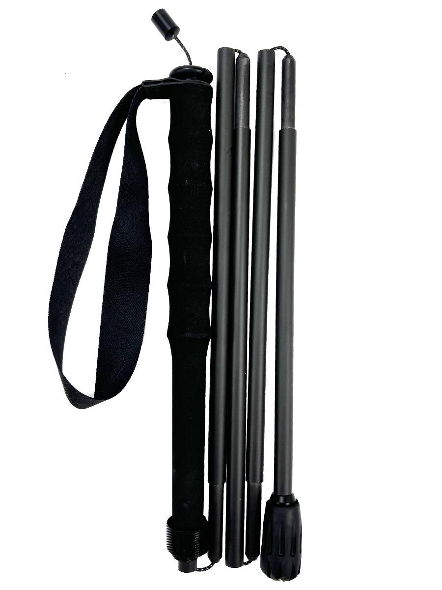 Okhealing Сверхлегкий Складной Треккинговый Шест из Углеродного Волокна Высокого Модуля 110 cm чёрный