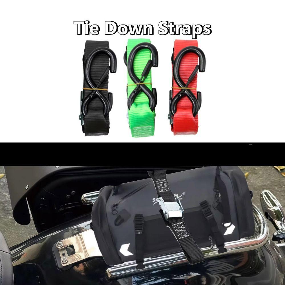 Universal Ratchet Tie Down Strap Heavy Duty Cam Buckle Strap Kit Cargo Lashing Belt Dirt Bike
