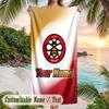 Beach Towel Brentford Football Print Custom Name Text Soft Towel for Swimming Pool