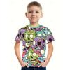 Boys 3D Graphic Skull T Shirt Tee Short Sleeve Summer Spring Fashion Basic Kids 4-12 Years Crew Neck Outdoor Casual Daily Regular Fit