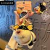 Original Cartoon Plush Bee Dog Keychain Female Cute Creative Delicate Bee Doll Keychain Pendant