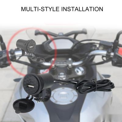 Motorcycle Charger Single USB Port Waterproof PC Quick Charge Adapter