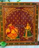 Hand Painted Ganesha Jharokha: Antique Wooden Window Wall Decor