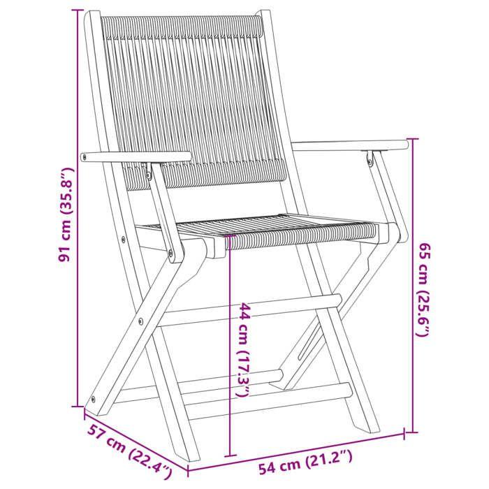 VidaXL Ensemble de bistro 3 pcs noir polypropylène et bois massif, ensemble de bistro de jardin, ensemble de balcon, 3281877