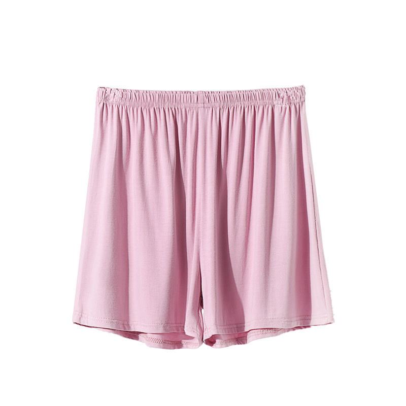 Women's summer modal shorts for outdoor wear, plus size, high-waisted, wide-leg, loose-fitting sleep pants, thin safety pants, casual pants