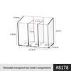 Armoire Miroir de Salle de Bain en Acrylique & Support de Rangement pour Cosmétiques