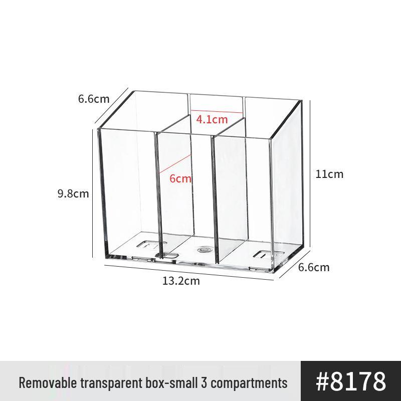 Armoire Miroir de Salle de Bain en Acrylique & Support de Rangement pour Cosmétiques