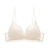 French Underwear Sexy Thin Triangle Cup Lace Underwear Without Steel Ring, Small Breasts Gathered and Closed Breasts, Upper Support Bra Cover