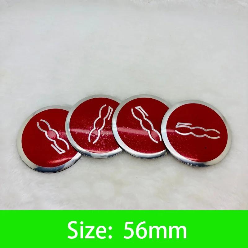 56-65mm Car Wheel Center Hub Cap Emblem Sticker Accessories For Fiat Abarth 500 Tipo FR Punto Ducato Stilo Palio Pondo Bravo