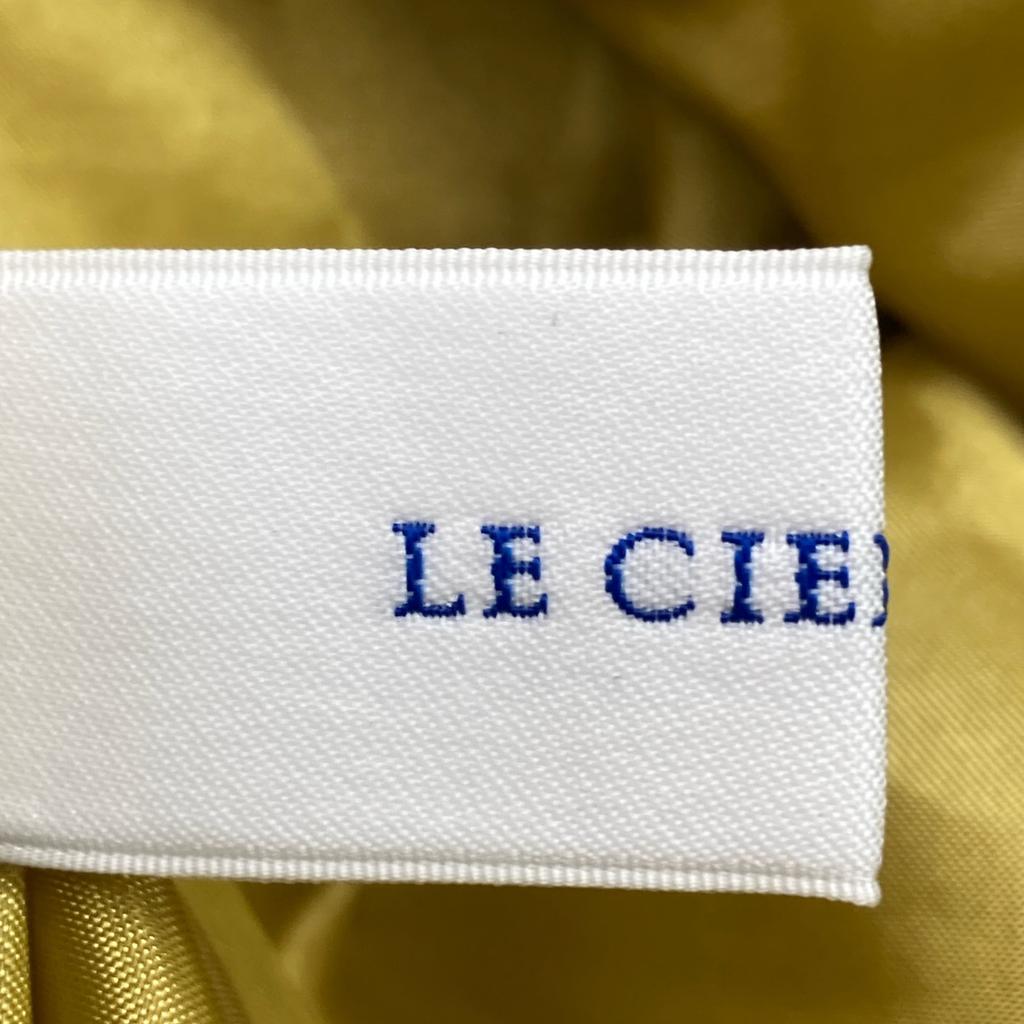 LE CIEL BLEU [Good Condition/24Stainless Steel] 24S67102 Wave Pleated Skirt skirt 34 yellowUsed