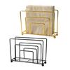 Metal wrought iron tissue holder three-dimensional hollowed-out tissue box toilet paper rack metal napkin rack