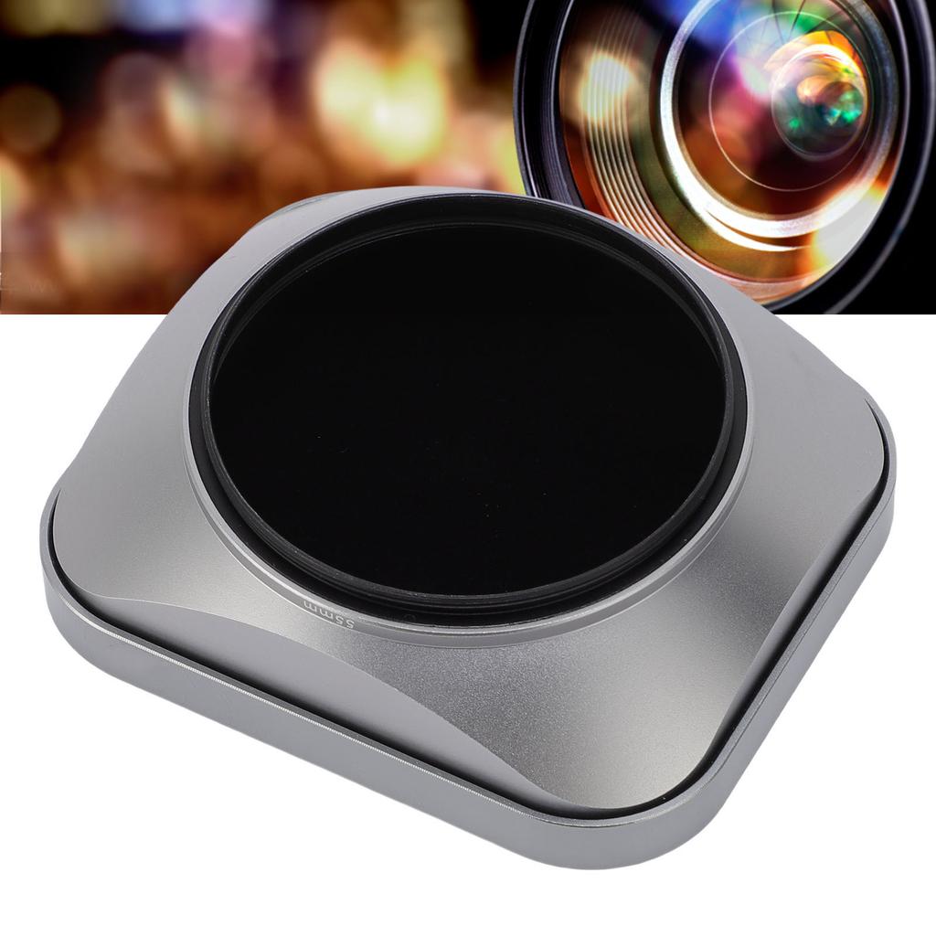 Lens Hood for 55mm Lens Aluminum Alloy   Metal Lens Hood Shade Camera Accessories