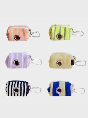 Unfold Puppy Poop Bag 1P Choose Stripe Terry Poop Bag (6 Colors)