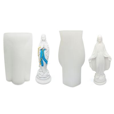 3D Retro Jungfrau Maria Skulptur Silikonform DIY Klassische Kuchen Schokoladenform Glück Seifenform für Patenkind Geschenk