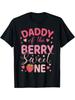 [Fast Arrival] Daddy Of The Berry Sweet One Strawberry First Birthday T-Shirt for Men Women, Christmas Halloween Thanksg