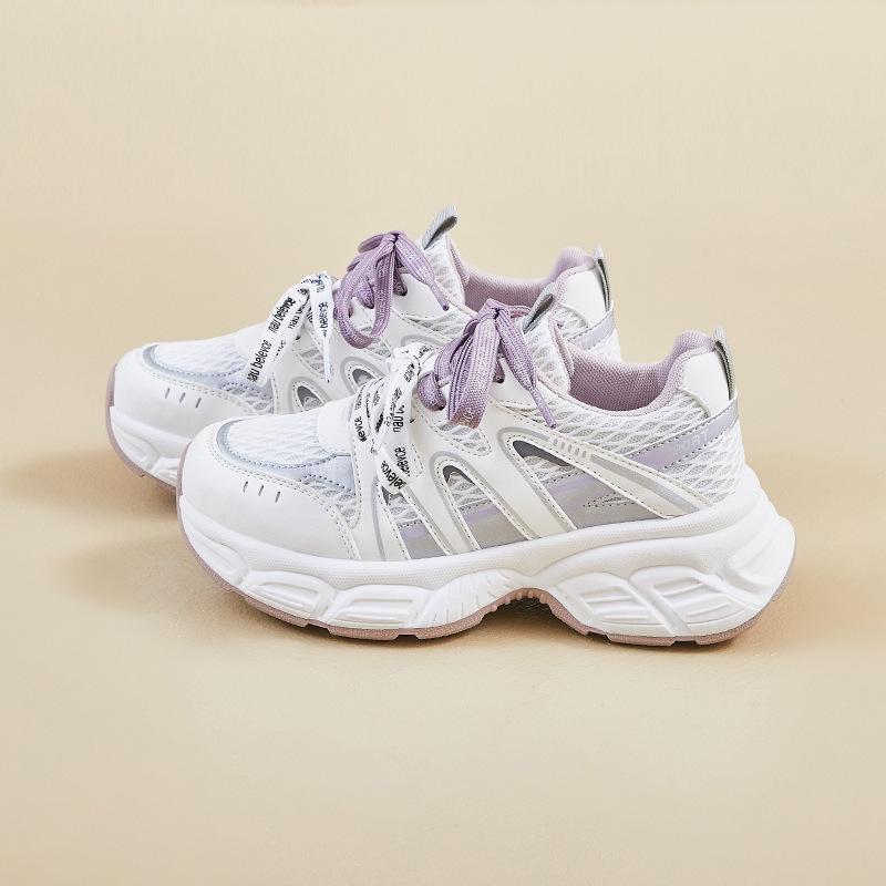 

Spring dad shoes new ins student platform sports heightening casual shoes non-slip 35 фиолетовый