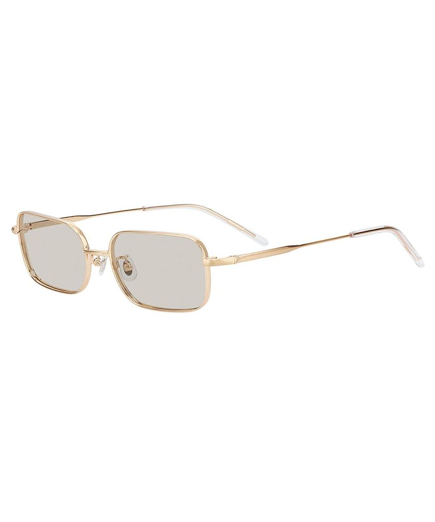 CUT TREND SUNGLASSES Square Sunglasses Metal Colored UV UV For For Unisex [Zoff] SUNCUTGlasses/UV100% (Gold (Matte) - ZY262G03_56F1) Frame, Lenses,