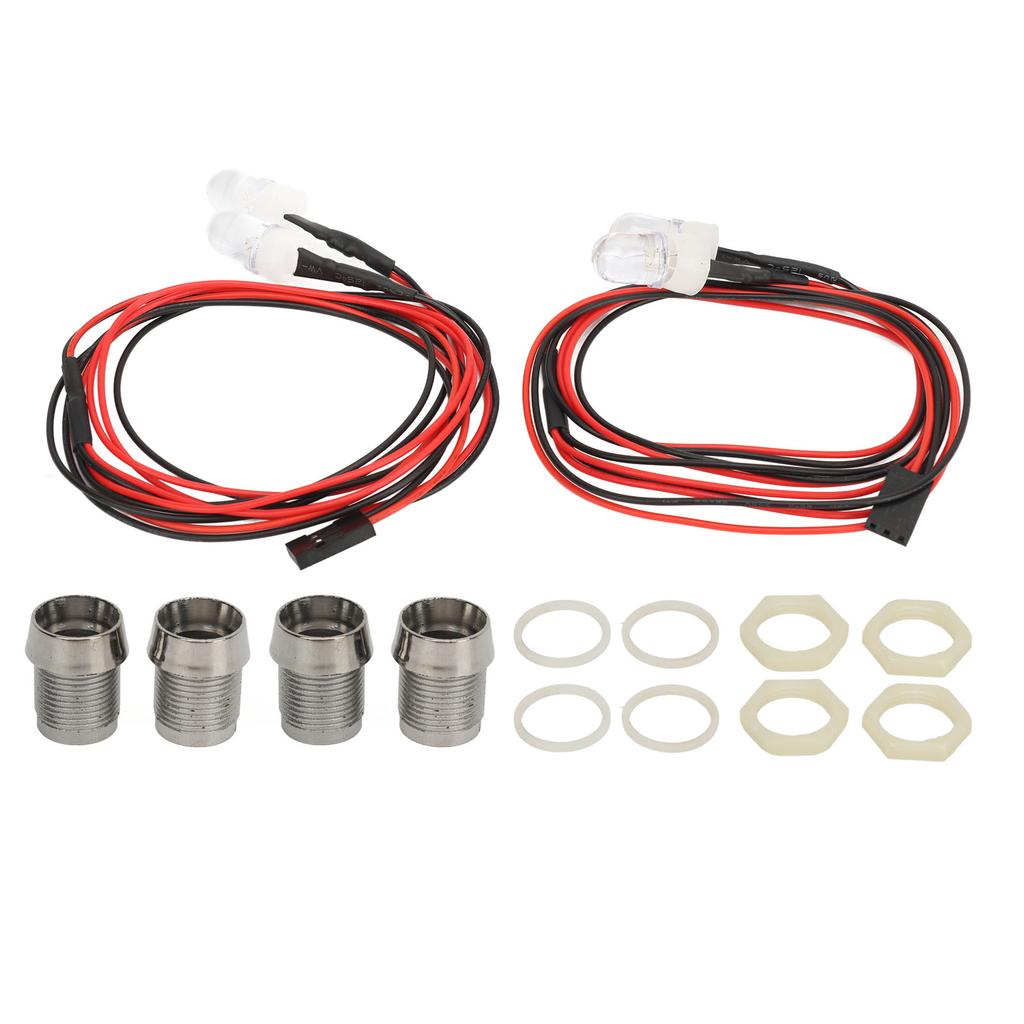 2PCS RC LED Light Kit 8mm Beads RC Lighting Kit Compatible for Traxxas for HSP for Tamiya for