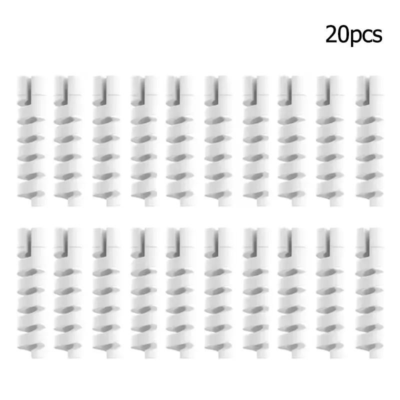 6/10/12/20pcs  Protector Silicone Charge Cable Spiral Winder Wire End Cord Savers Cover For Phone USB Charger Cable Accessories