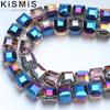 Wholesale 98Pcs Square Crystal Glass Beads DIY Handmade Jewelry Accessories Loose Beads for Crafts and Hair Jewelry