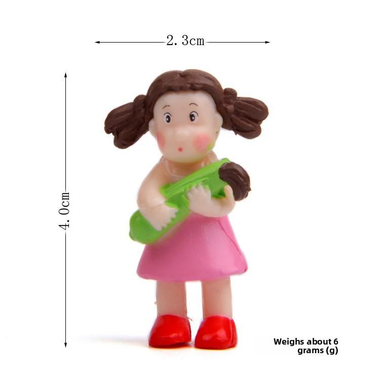 

Сосед Мой Тоторо Аниме Персонаж Плащ Держащая Чайник Девочка Орнамент Модель Pink Corn Holder