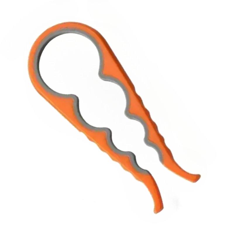 Multifunkční otvírák 4 v 1 - Otvírák na lahve, Odstraňovač víček sklenic & Twister na uzávěry, Protiskluzová rukojeť na plechovky, nápoje, sklenice