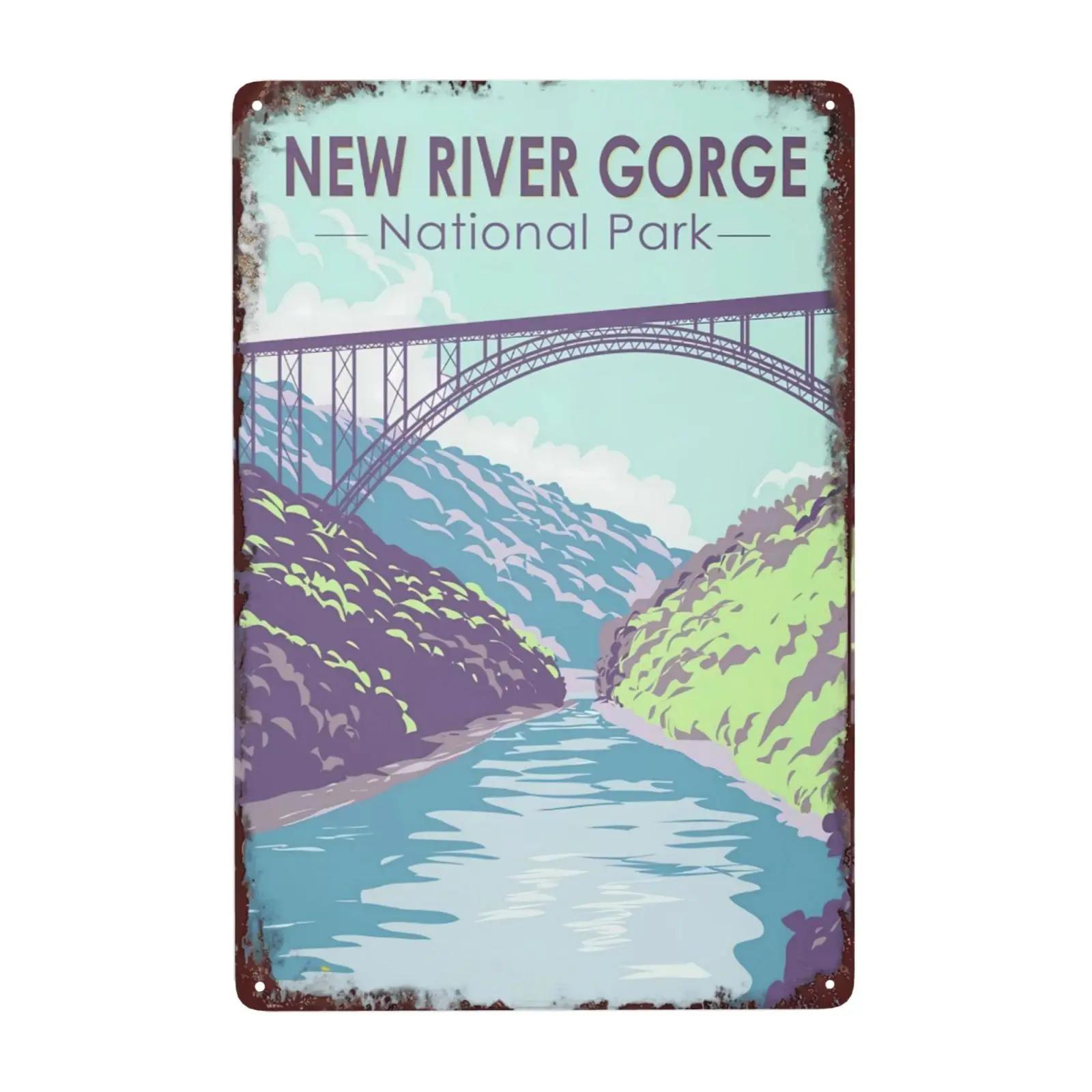 

1pc Retro Grand National Park Metal Sign for Kitchen Restaurant Farm Bathroom Man Hole Farm Wall Decoration 8x12 Inch 20x30cm