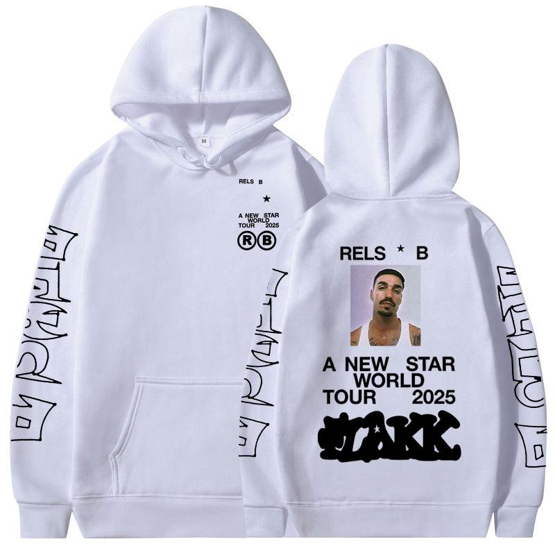 Rapper  Rels B A New Star World Tour  Hoodies Men Women Clothing Fashion Hip Hop Sweatshirts Oversized Long Sleeve Pullovers
