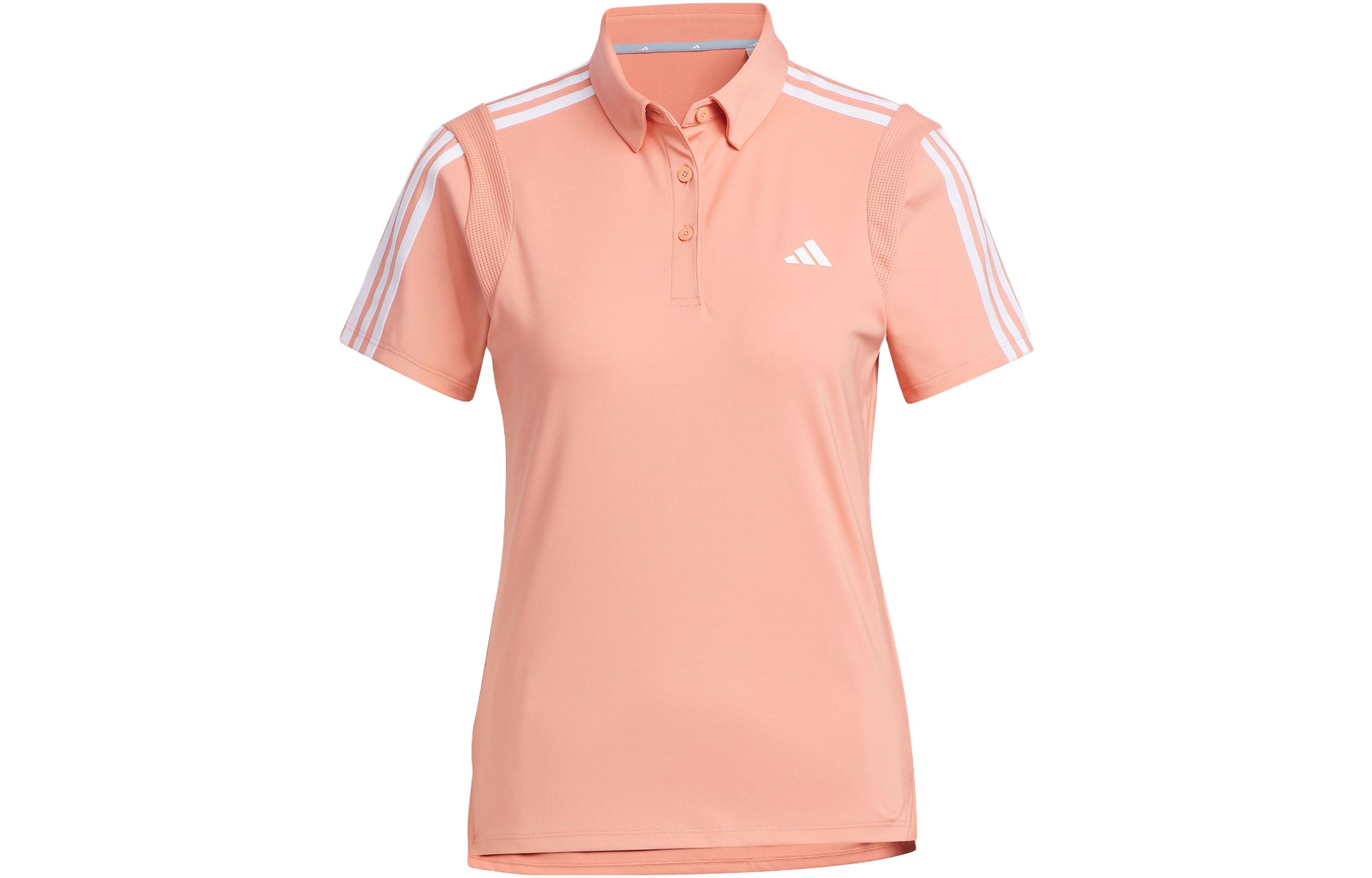 Adidas Polo Shirts Women s Earth Umber Polo Collar Moderate Straight Fit HY0914 M