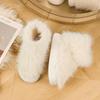 Warm Winter Cotton Shoes Women Warm Fur Home Slippers EVA Non-Slip Plush Slippers Indoor Couple Thick Sole Footwear Slides