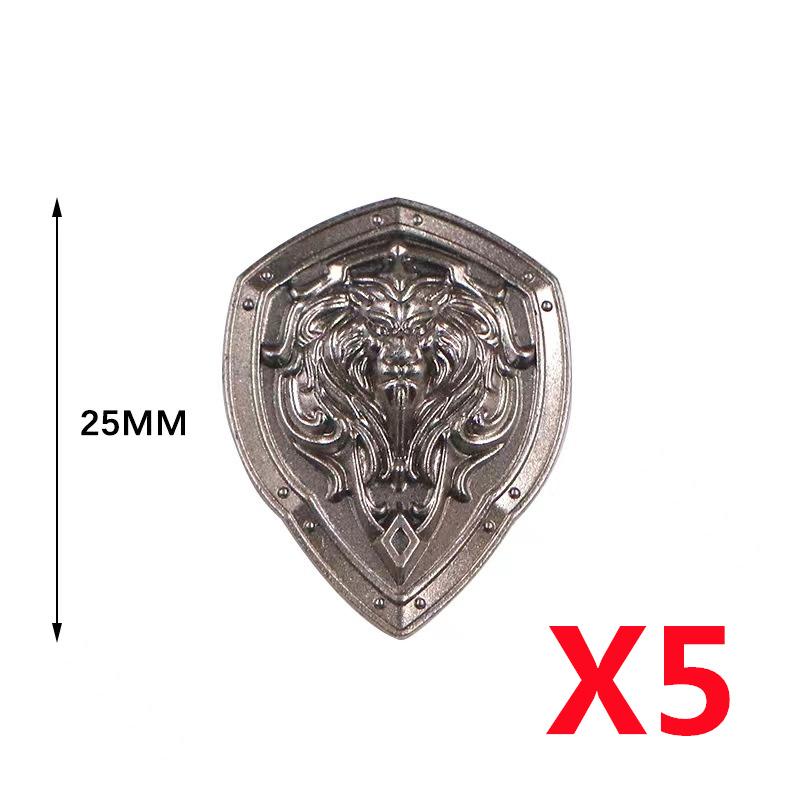 MOC Medieval Military Anime Figures Weapons Building Blocks Toys Soldiers Shield Sword Bow Trident Ax Gun Hammer DIY Gifts K027