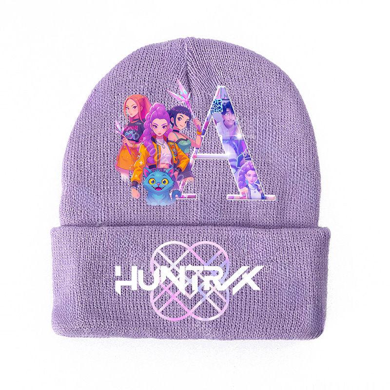 KPop Dem0n Hnuters Strickmützen Winter Warme Winddichte Mütze Anime Beanie Kinder Kinder Mützen