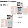 Zipper Wallet Case for iPhone 15/14/13/12/11 Pro Max XR XS Max SE 7 8 Crossbody Purse Card Holder Lanyard Flip Kickstand Cover