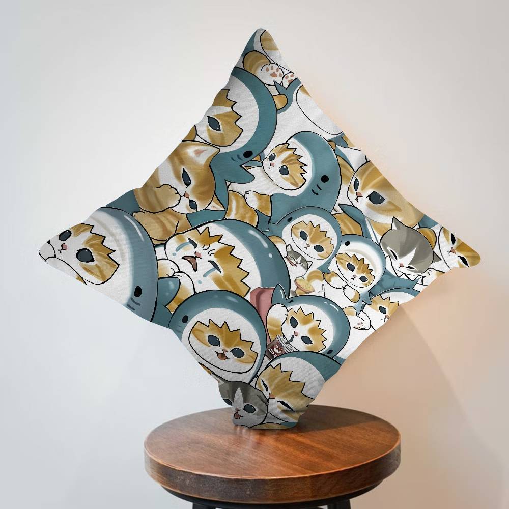 Fashion Luxury Cute Mofusand Cat Cushion Cover Pillow Cover Decor Pillowcase Printed Cushion Case For Couch
