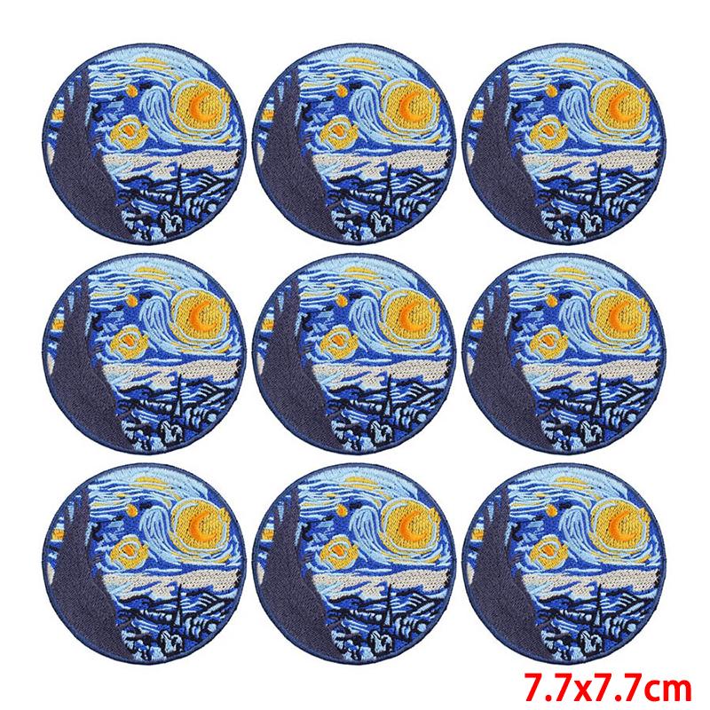 10 Pcs/lot Wholesale Embroidery Patch Iron On Patches For Clothing Patches On Clothes Jackets Decor Applique Sew Supplies
