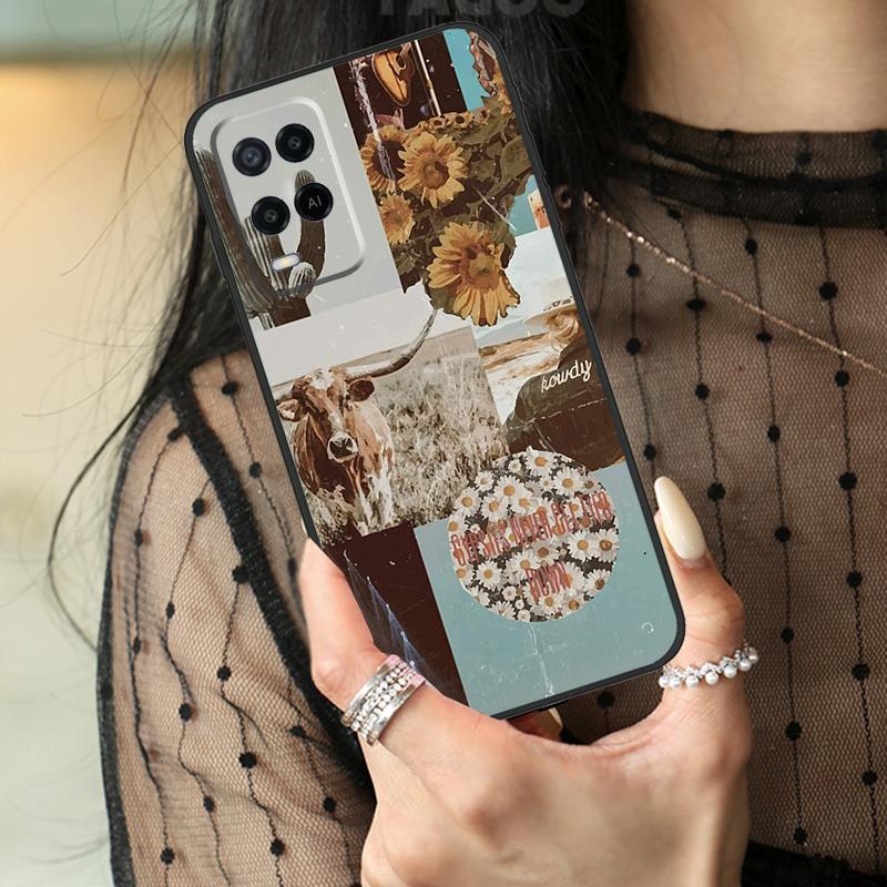 girly Forest Witch Cowgirl Rodeo Case For Oppo A5 Pro A15 A17 A57 A77 A18 A38 A58 A78 A98 A94 A74 A54 A40 A60 A80 A96 A76 A16