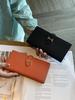 Genuine Leather Women's Bifold Wallet: Top Layer Cowhide Clutch with Multiple Card Slots and Large Capacity