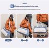 Women's Large Capacity Gym Bag with Wet/Dry Separation - Print Logo, Sports, Hand Luggage, Short Trips, Swimming Bag