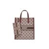 New NERDY Polyester Tote Bag Combo Shopping Bag Handbag Crossbody Bag Large Size Unisex Brown PNEF22AA054101