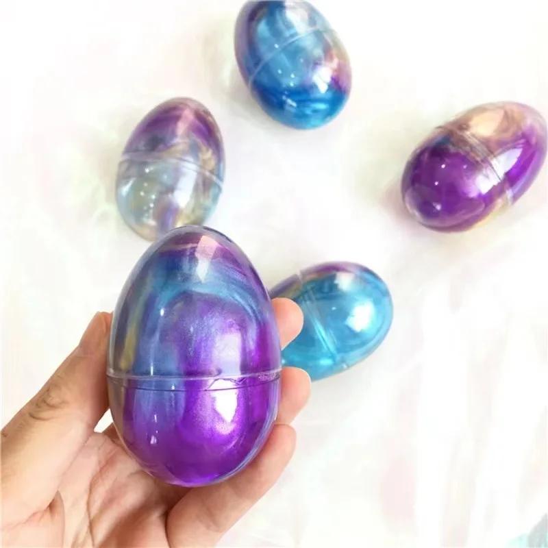2Pcs/set Colorful Crystal Mud Starry Sky Diy Jelly Mud Slime Plasticine Colorful Egg Slime Glass Mud Color Mud  Squishy  Toy