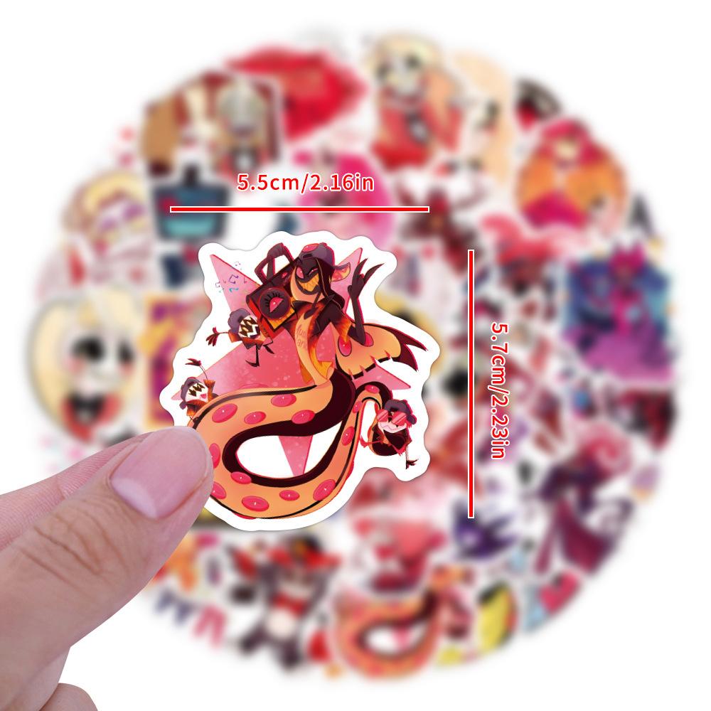 10/30/50/120pcs Anime Hazbin Hotel Graffiti Stickers Classic Waterproof Decal DIY Laptop Luggage Cartoon Aesthetic Sticker
