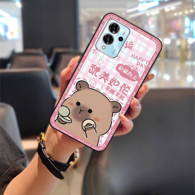 Durable Protective Phone Case For ZTE Blade V40 Pro Fashion Design Silicone Couple Phone Pouch Back Cover Shockproof TPU