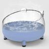Round Shape Hamster Food Dish Smooth Surface Cat Food Bowl Dog Food Dish  Cage Interior Use