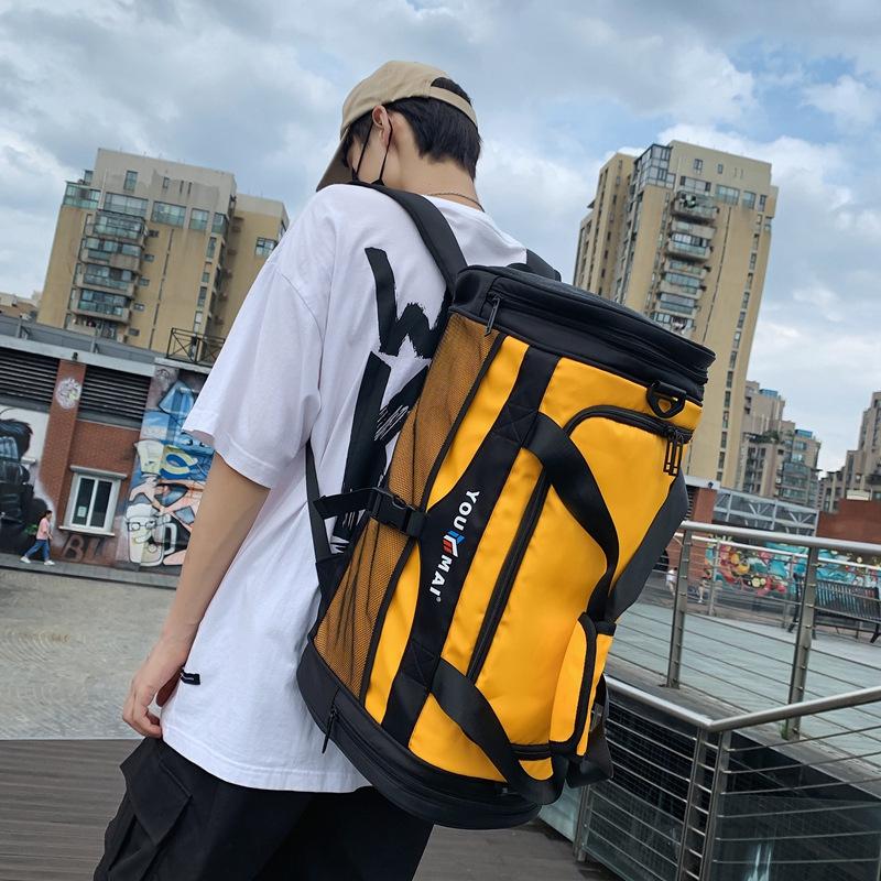 Travel Bag Double Shoulder Large Capacity Dry and Wet Separation Sports Fitness Training Bag Lightweight Portable Mountaineering Duffel Bag