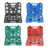 22 Piece Brake Service Tool Kit with Screw Press Parts and Contact Plates for Disc Brake Garage and Shop Work Use