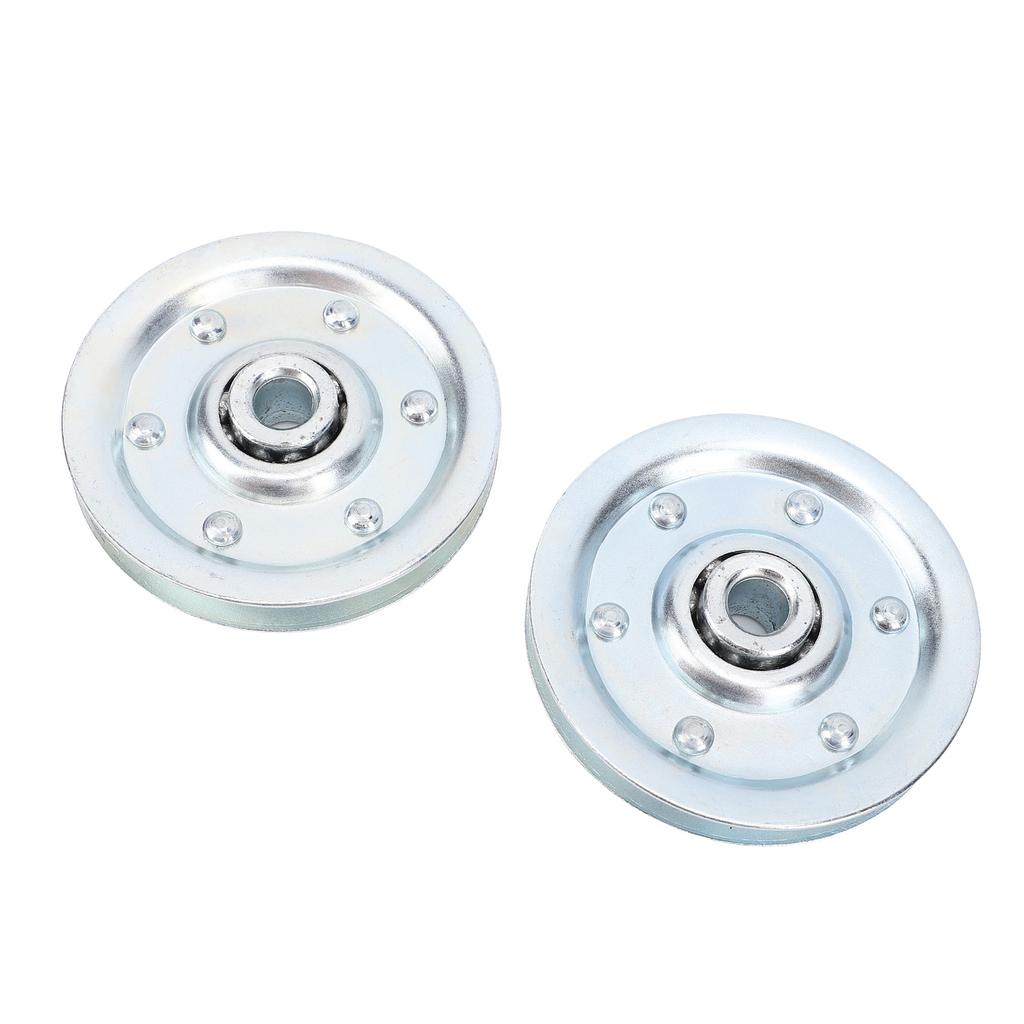 4PCS 3in Heavy Duty Garage Door Pulley Kit Zinc Plated Quiet 200LB Rated Load for Most Garage Doors