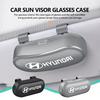 Glasses Holder Clip Box Car Visor Sunglasses Glasses Case Accessories For Hyundai NLINE I30 I20 Venue Tucson Kona IX35 I40 IX20 YY111