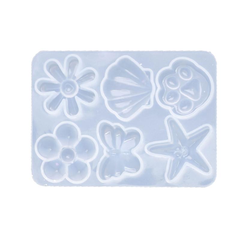 

Creative Elastomer Jewelry Cast For DIY Hoop Charm Crafting With Whirling Paw Butterfly Gerbera Echinoderm Designs