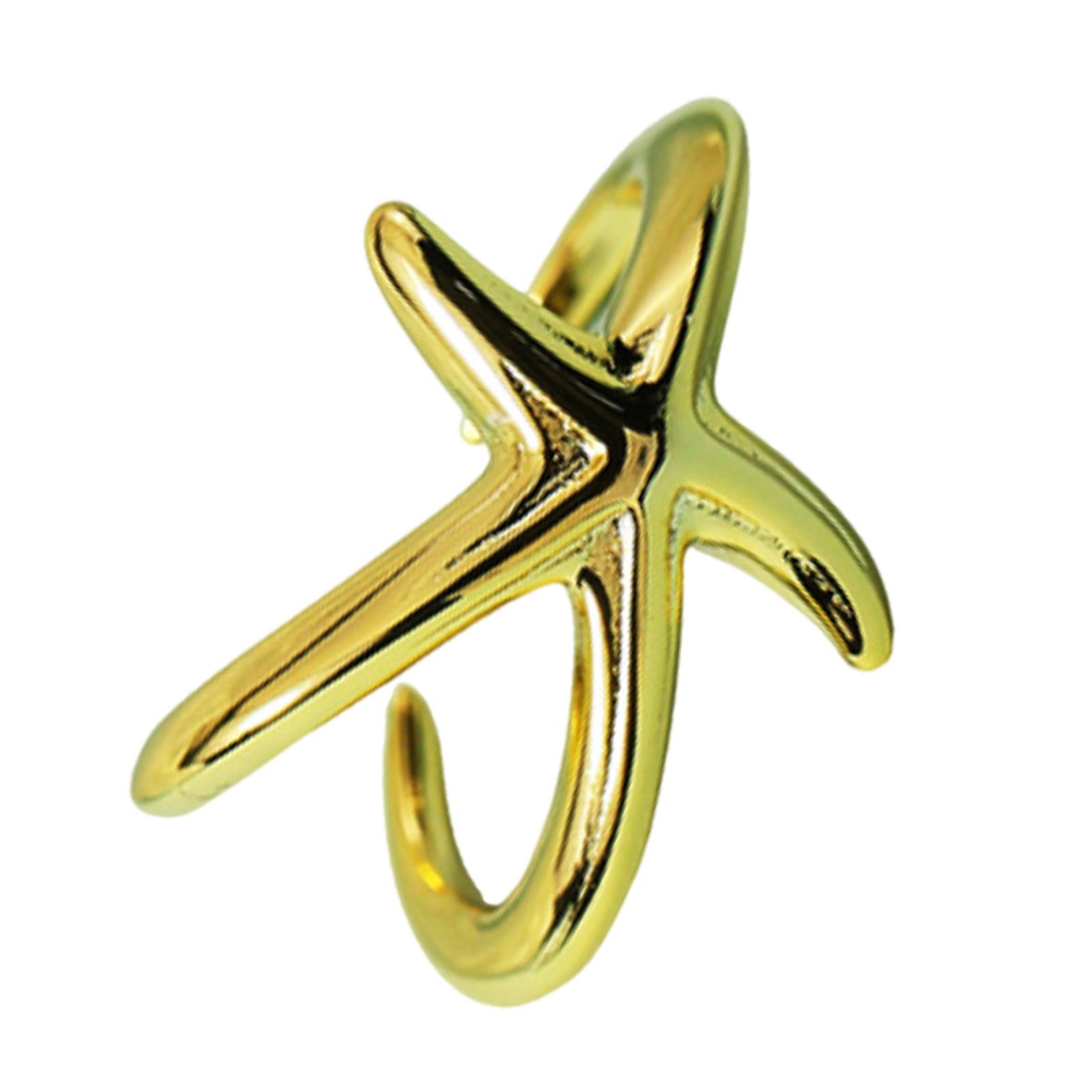 

Elegant Starfish Open Ended Rings Fashion Accessory Portable for Trendy Women Seek Unique Fashion Statement Pieces