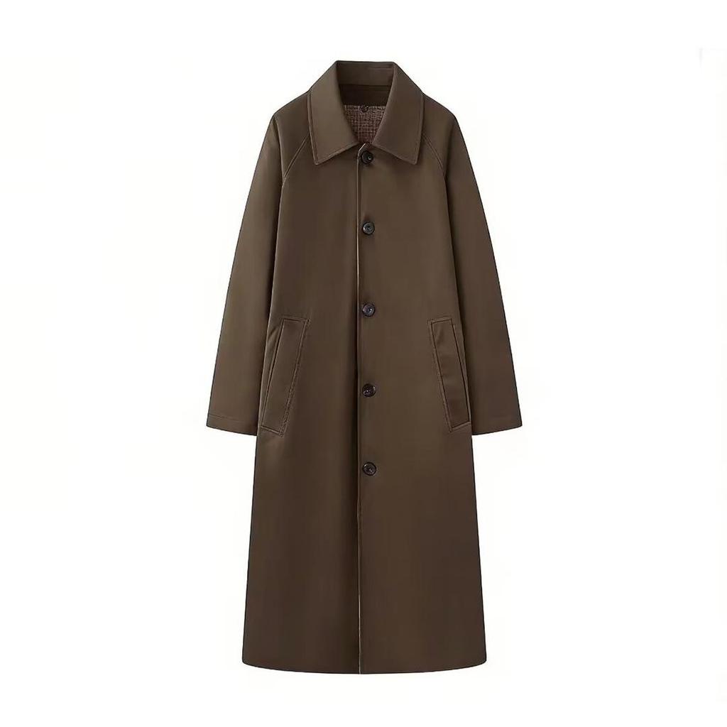 2026 Spring European & American Style Versatile Double-Sided Trench Coat